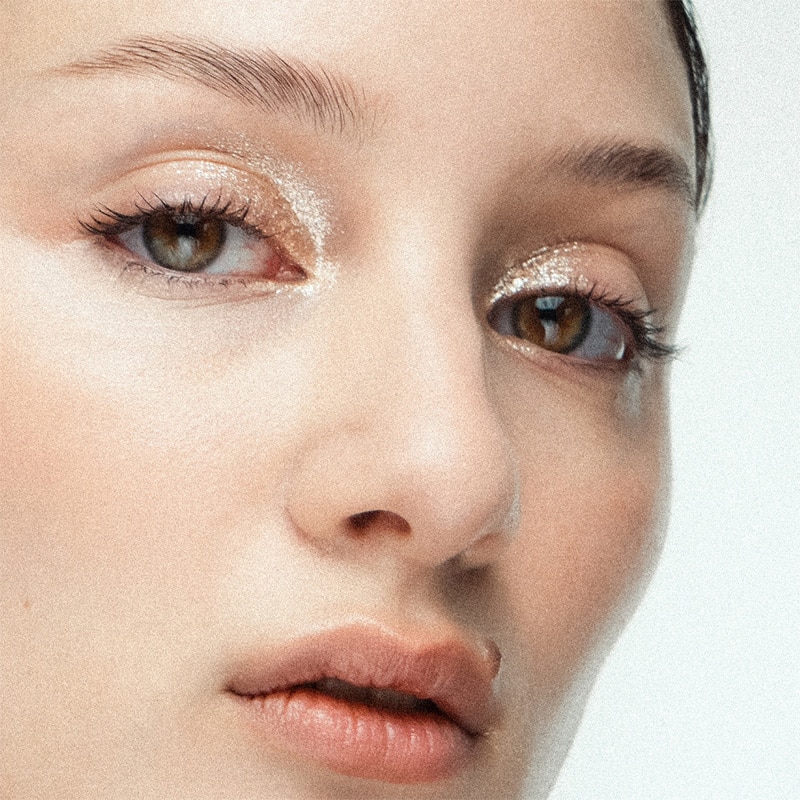 MINI DUO PALETA DE SOMBRAS FLAKY (PALETA DE SOMBRAS BRILLANTES)